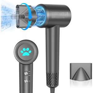 Haardroger met 200 miljoen negatieve ionen en 360 graden diffuser voor snelle droging