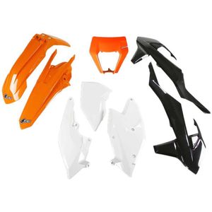 Ufo - KTKIT523-999W - Kunststof Set - Oranje - Voor KTM EXC/EXC-F 2017-2019