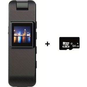 Bovista Chest Camera - Bodycam - Politie - Spy Camera - Spy Cam - Verborgen Camera - Spionage Camera - Action Camera - HD + 64GB Opslag