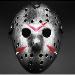 Face Mask met Gaten – Halloween Masker – Zilver