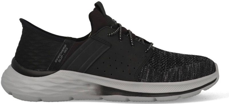 Skechers - Garner Newick - Slippers - Zwart/Wit - Handsfree Slip-Ins met Luchtgekoeld Memory Foam