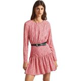 Pepe Jeans - Britney - Damesjurk - Volle Bloemenprint - Korte Jurk - Lange Mouwen