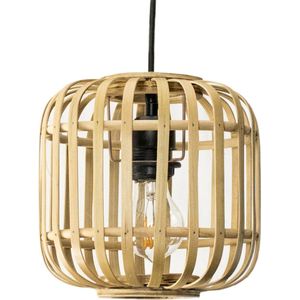 Groenovatie Bamboe Hanglamp - Rotan - Naturel - Handgemaakt - ⌀22 cm