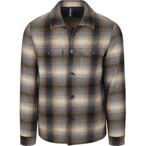State of Art - Overhemd - Ruitpatroon - Aardetinten