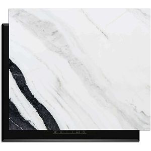 KitchenArt - Marble Blush - Inductie Beschermer - 70x52 cm - Kookplaat Beschermer - Afdekplaat voor Inductieplaat - Beschermmat Inductiekookplaat
