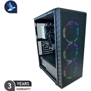 AZZA Prime ARGB Gaming PC | AMD Ryzen 5 - 7500X3D | GeForce RTX 5070 Ti - 16 GB GDDR7 | 32 GB DDR5 | 1 TB SSD - NVMe | Wifi | Bluetooth | Windows 11 Pro