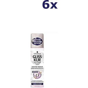 Schwarzkopf Gliss Kur Winter Hair Repair - 6 x 200 ml