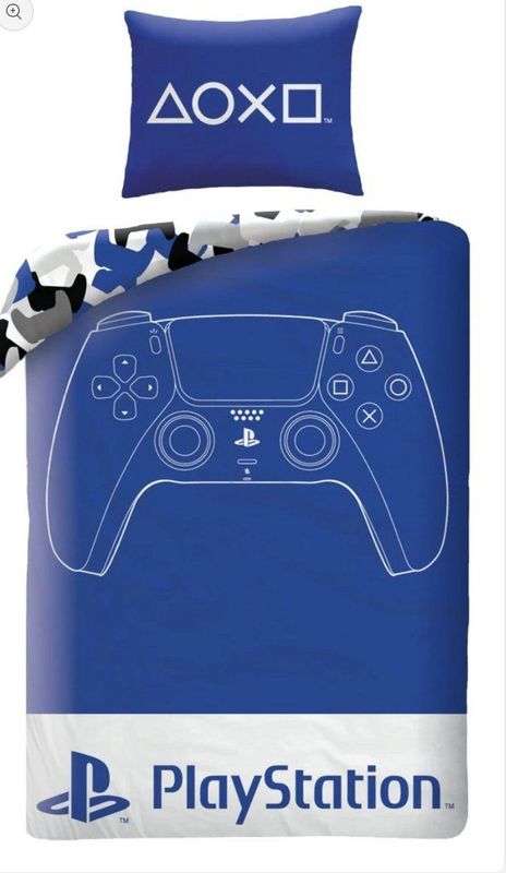 Playstation - Dekbedovertrek - 140 x 200 cm - Polyester - Grote Kussensloop 70 x 90 cm