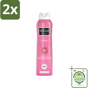 Vogue Adore Parfum Deodorant 150 ml - Voordeelverpakking - 2 stuks - Parfum deodorant - Deodorant dames