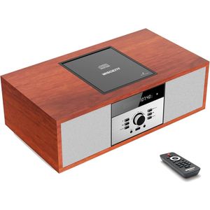 Compacte Nostalgische Bluetooth Stereo-installatie voor Thuis met CD-speler en FM-radio