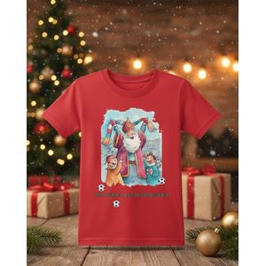 Sinterklaas Supporter T-shirt Kids - Unisex - Rood Maat 3 jaar