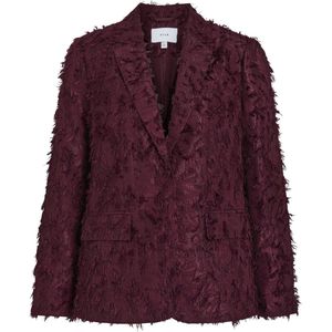 Vila - viwagne l/s blazer - Fig - 100% Polyester - Regular Fit