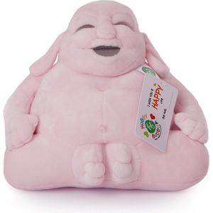 Huggy Buddha Junior (pink) - Zachte knuffel – roze - 20 x 20 cm