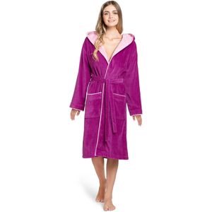 TheLau ® Luxueuze Lange Badjas voor Dames van Hoogwaardige Katoenen Velours met Milieuvriendelijk Design