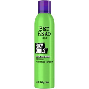 TIGI - BED HEAD Foxy Curls Mousse - Styling Mousse - 250 ml - Sterke Hold