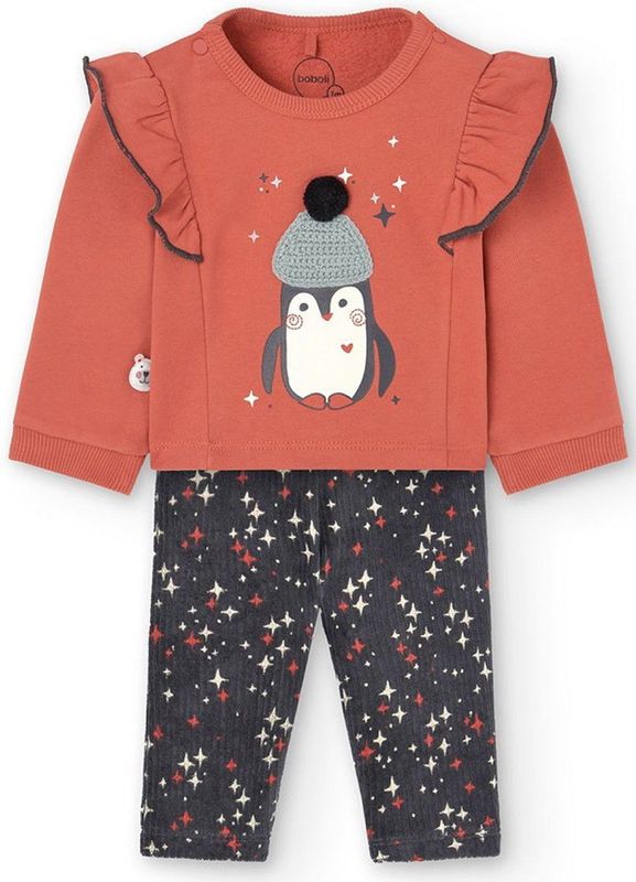 Boboli Knit Set Met Lange Mouwen Oranje 1 Months Meisjes