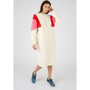 Damart - Sweat-jurk colorblock - Dames - Beige - S