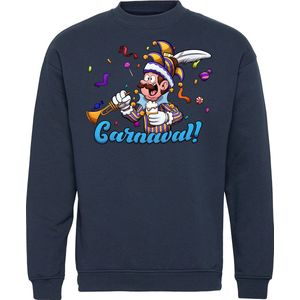 Sweater Carnavalluh | Carnaval | Carnavalskleding Dames Heren | Navy | maat XS
