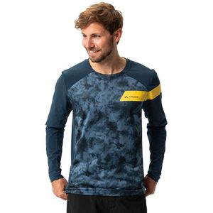 Vaude Bike Moab Pro T-shirt Met Lange Mouwen Blauw S Man