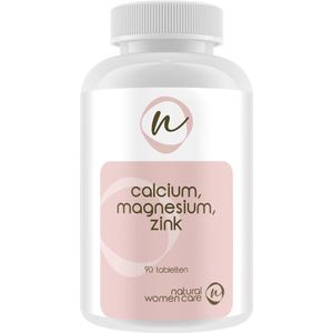Natural Women Care - Calcium, Magnesium, Zink - Ondersteunt de normale werking van spieren en zenuwen - Ondersteunt de instandhouding van normale botten