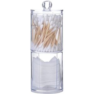 Wattenschijfjes- en Wattenstaafjeshouder - 2-in-1 - Badkameraccessoire