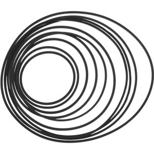 Rubber Aandrijfriemen 100 Stuks voor Dvd-, Cassette- en CD-spelers – 1mm Dikte, 25mm-70mm Breedte