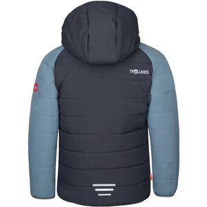 Trollkids Kids Hafjell Snow Jacket Pro Ski-jas (Kinderen |grijs/blauw |waterdicht)