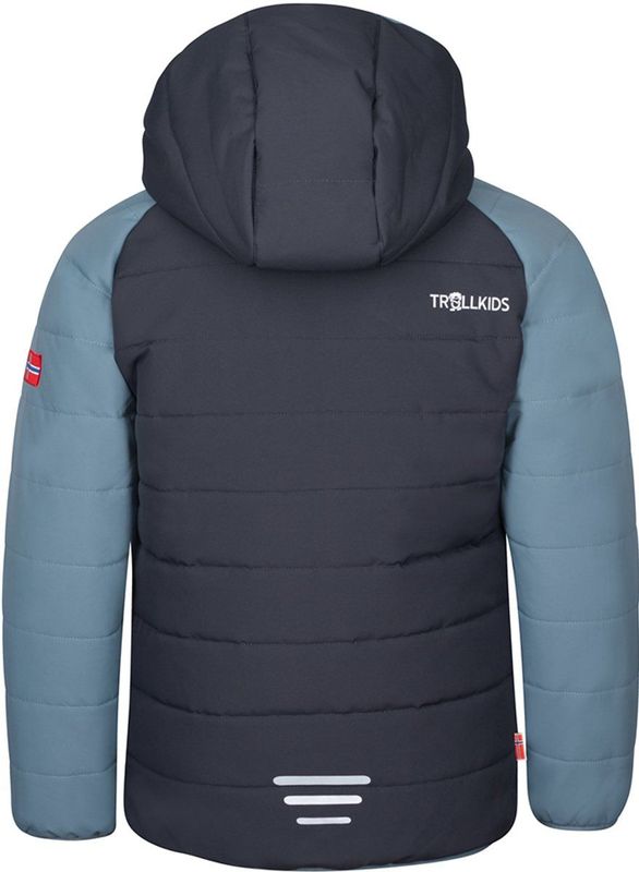 Trollkids Kids Hafjell Snow Jacket Pro Ski-jas (Kinderen |grijs/blauw |waterdicht)
