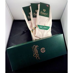 Casual geparfumeerde heren sokken. Set van 6 paar taupe maat 40/44 in kadoverpakking