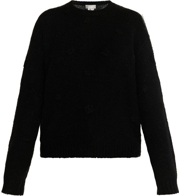 Usha - Trui - Zwart - Effen - Lange Mouw - Losse Pasvorm