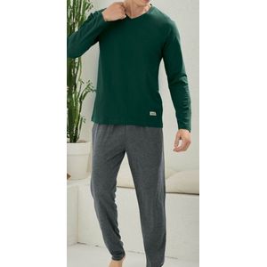 Heren Huispak /Pyjama Set Rob / Groen / 4XL