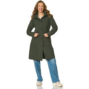 Happy Rainy Days Lange Regenjas Dames Porto Donkergroen