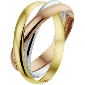 Trinity Ringen Tricolor 14K Tricolor Goud