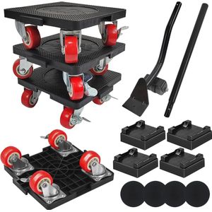 Meubeltransportwielenset met 360° Draaibare Wielen en Meubellifter - Eenvoudig en Veilig Verhuizen van Zware Meubels
