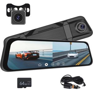 Dashcam voor auto voor en achter – Dual dashcam – Voor- en achtercamera – Autocamera – Full HD dashcam – Dashcam met nachtzicht – Dashcam met bewegingssensor – Groothoeklens – Parkeermodus – Loop recording – Dashcam met SD-kaart