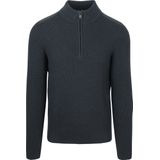 Suitable - Half Zip Trui - Donkerblauw - Schipperstrui