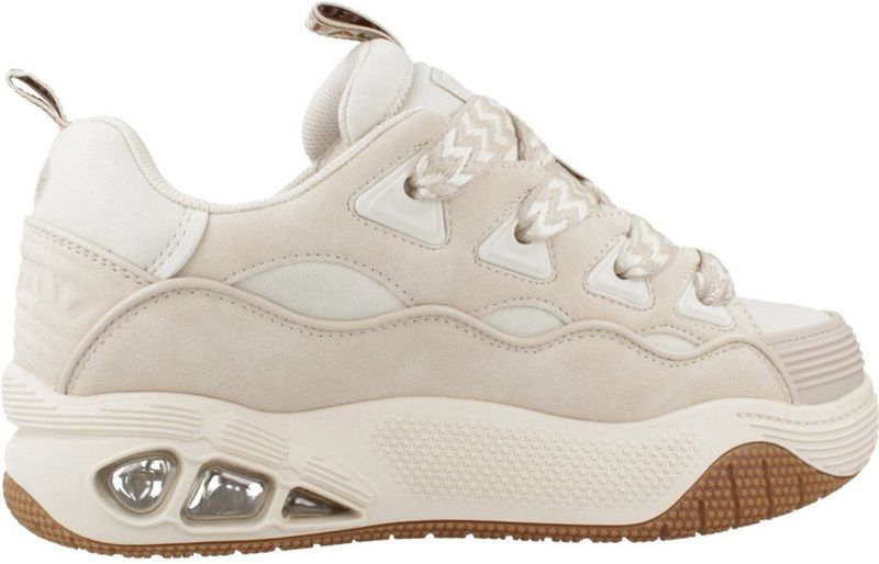 Sneakers - Color-Blocking - Imitatieleder - Platte Hak