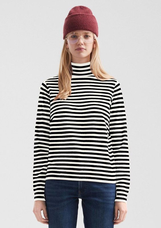 Gebreide Trui - Slim-fit Pullover - Zacht Fijngebreid - Opstaande Kraag