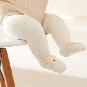 2 paar baby kniekousen - dikke warme wintersokken voor pasgeborenen - losse pasvorm baby hoge sokken - kinderen wandelen warme schattige zachte sokken - voor meisjes jongens pasgeboren baby kinderen - - maat M (1-3 jaar) - Wit