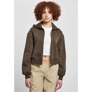 Urban Classics - Short Oversized Jacket Vest met capuchon - 5XL - Bruin