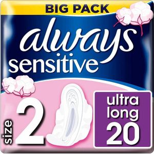 Always Maandverband Sensitive L 20 stuks - Voordeelverpakking 12 stuks