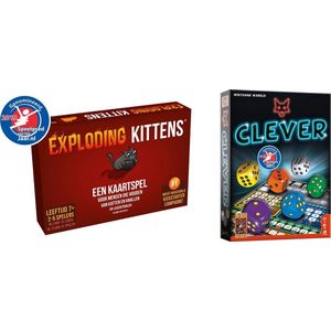 Spellenbundel - Kaartspel - 2 stuks - Exploding Kittens & Clever