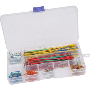 560pcs Breadboard Jumper Wire Kit, Hook Up Wire Pre Cut Breadboard 14 Lengths Various Preformed Breadboard Jumper Wire with Box