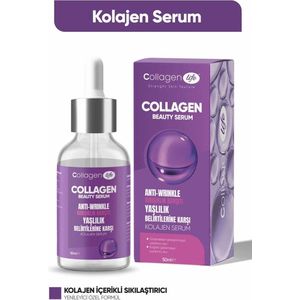 Collagen Life Serum - Gezichtsserum - Anti-Aging en Anti-Rimpel tegen tekenen van Veroudering - Verhelderend - Hydraterend & Poriënvernauwend Collageenserum - Voor alle huidtypes - 50 ml