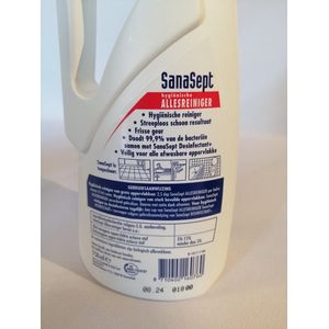 Sanasept Allesreiniger Antibacterieel  Voordeelverpakking (5x 750 ml)