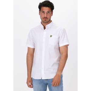Lyle & Scott Ss Oxford Shirt Heren - Vrijetijds blouse - Wit - Maat XS