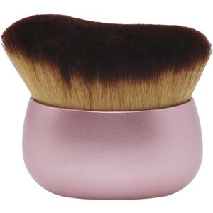 Makeup Blend & Blur Extra Grote Lichaamskwast - voor Zelfbruiner Beenmake-up & Bronzer Zelfbruiner Applicator - Poeder Foundation Blusher Bronzer Massager voor Gezicht - 1 stuk(Roze)