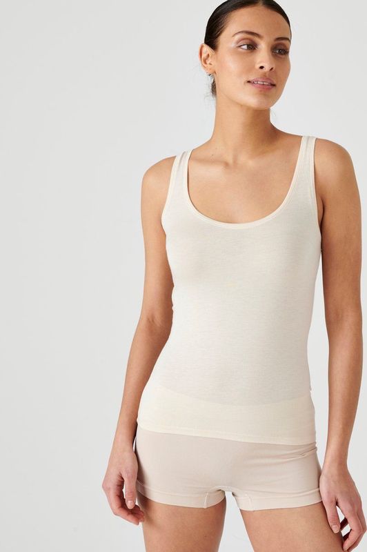 Tanktop thermolactyl niveau 2 DAMART. Acryl materiaal. Maten XS. Roze kleur