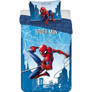 Spiderman Dekbedovertrek – Spider-man Kinderdekbedovertrek – Eenpersoons – 140 x 200 + 60 x 80 cm – 100% katoen