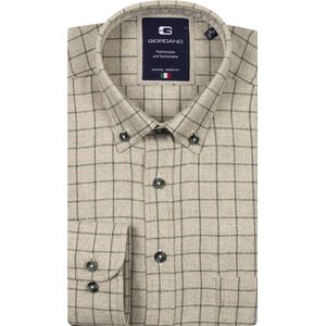Giordano - Brando - Heren Overhemd - Flanel - Geruit - Groen - 527302-70